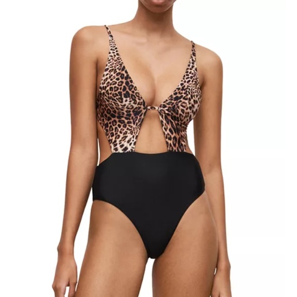 Allsaints Petra Kiku One Piece Swimsuit - Picture 2 of 8